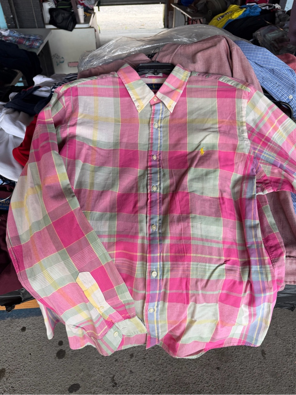 Polo by Ralph Lauren Pink Plaid Button-Down Shirt